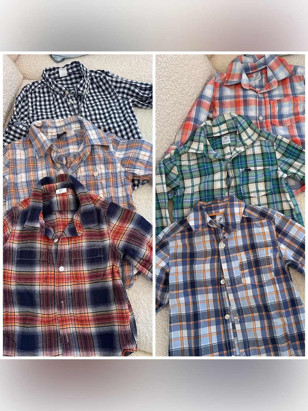 7 Button Down Shirts Bundle